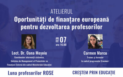 Cel de-al doilea eveniment din „Luna profesorilor ROSE” a adus laolaltă peste 250 de cadre didactice. Programul ERASMUS+ și oportunitățile de finanțare europeană pentru dezvoltarea profesorilor